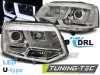 Фары передние U-Type Eyes Chrome на Volkswagen T5 рестайл