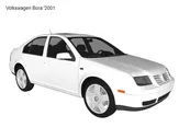 Volkswagen Bora '2001 - 3D-модель