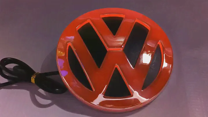 LOGO EMBLEMA VW 4D LED RED