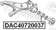 Ступичный подшипник Febest передний правый/левый для Volkswagen Passat B5 1997-2000. Артикул DAC40720037