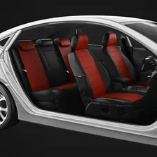 Комплект чехлов Экокожа с ромбом Volkswagen Touran компактвэн 2014-2019 Коричневый и черный VW28-0704-EC10-R-fox