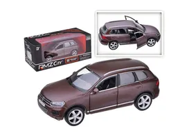 Металлическая инерционная машинка Volkswagen Touareg, матово-коричневая, 1:32