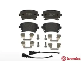 BREMBO P85083. Колодки тормозные задние с датчиком Volkswagen Multivan T5/Transporter T5/Transporter VI / Caravelle VI 03>19