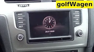 VW Golf 7 show clock in standby mode