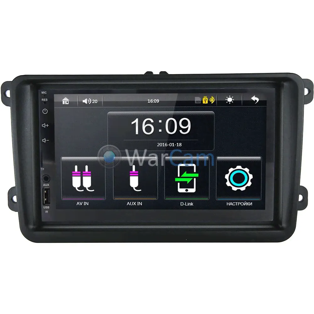Магнитола в штатное место 2 din Volkswagen Amarok, Caddy, Golf, Passat, Polo Canbox 2783-RP-VWTRN-22 MP5