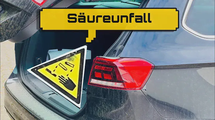 VW Passat B8 - Säure im Kofferraum umgekippt | Kofferraumwanne rettet
