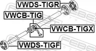 Шкив коленвала Febest для Volkswagen Transporter T6 2016-2024. Артикул VWDS-TIG