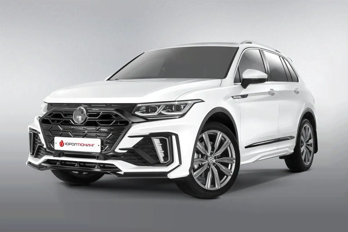 Тюнинг бампер передний Yurol для Volkswagen Tiguan 2020-