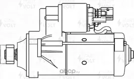 Стартер StartVOLT для Volkswagen Caddy III 2010-2015. Артикул LSt 1845