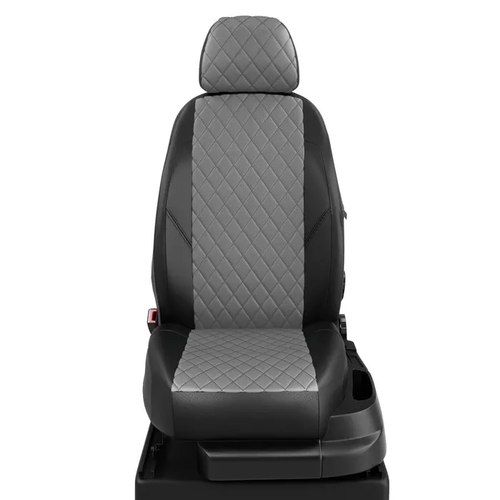 Чехлы для сидений экокожа Volkswagen Polo с 2010-2019 седан темно-серый VW28-0101-EC02-3