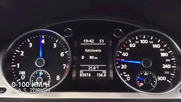 VW Passat R36 Variant 300 PS 0-100 km/h acceleration