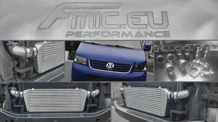 Tuning VW T5 2.5TDI Intercooler Fmic.eu Performance 550x230x65 Bus MEGA POWER Krzysztof Jurgens PL.