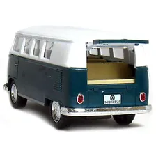 5 Kinsmart Classic 1962 Volkswagen Bus Van Diecast Model Toy 1:32 VW- Green