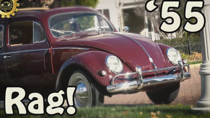 Gorgeous Bordeaux Red 1955 VW Beetle Three Fold Ragtop - Full Restoration
