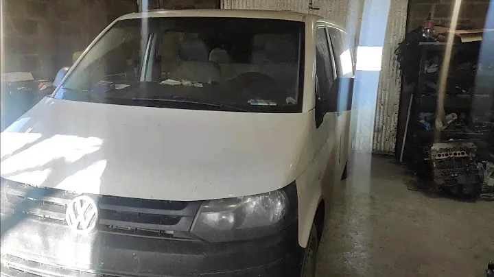 Volkswagen transporter T5 замена подушек двигателя и задней ступицы.