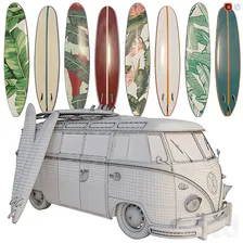 Volkswagen T1 - Транспорт - 3D модель