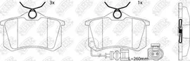 Тормозные колодки NiBK задние для Volkswagen Polo V 2009-2024. Артикул PN0019W