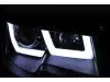 Фары передние U-Type Eyes Black на Volkswagen T5 рестайл-4
