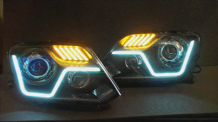 VW Amarok tuning headlight. Headlight Laser Lights. Тюнинг фар VW Amarok.