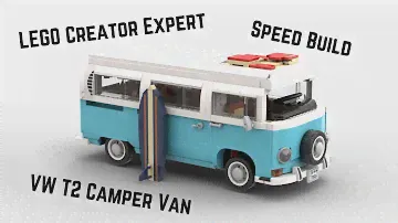 LEGO Creator Expert Volkswagen T2 Camper Van Speed Build