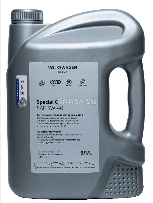 GR52502M4 VAG Моторное масло Volkswagen Special G 5W-40 5л-0