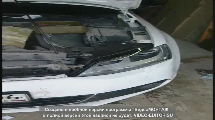 Замена передней фары Jetta 2014 года