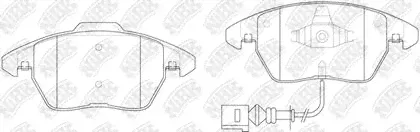 Тормозные колодки NiBK передние для Volkswagen Tiguan I 2007-2018. Артикул PN0348W
