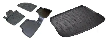 Коврики в салон и багажник Volkswagen Tiguan 2008-2011-1